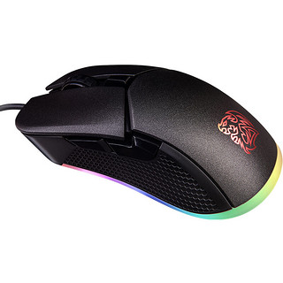 Tt esports 斗龙 MO-IRS-WDOHBK-01 有线鼠标 5000DPI IRIS RGB 黑色