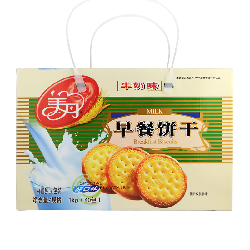 美丹 早餐饼干 牛奶味 1kg