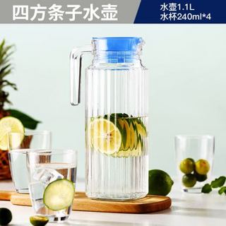 Luminarc 乐美雅 家用大容量冷水壶5件套 1壶4杯