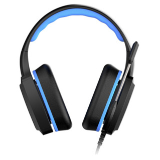 Dareu 达尔优 EH721 耳罩式头戴式有线耳机 蓝色 USB口