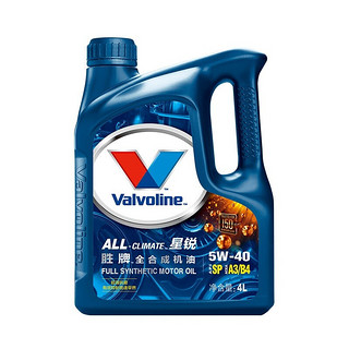 Valvoline 胜牌 美国胜牌/Valvoline 星锐全合成机油 官方直供 SP等级 SP A3/B4 5W-40 4L 机油