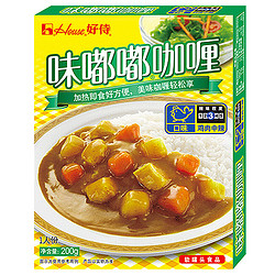好侍 House）味嘟嘟鸡肉咖喱 中辣 200g/盒 咖喱块 日式块状咖喱 调味料