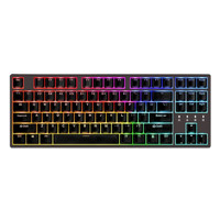 DURGOD 杜伽 K320 87键 有线机械键盘 深灰紫 Cherry红轴 RGB