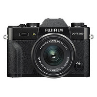 Fuji 富士 XT30 APS-C画幅 微单相机 黑色 EBC XC 15-45mm F3.5 OIS PZ 变焦镜头 单头套机+内存卡 64GB