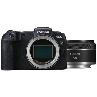 Canon 佳能 EOS RP 全画幅 微单相机 黑色 RF 50mm F1.8 STM 定焦镜头 单头套机