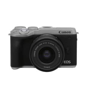 Canon 佳能 EOS M6 Mark II APS画幅 微单相机 黑色 EF-M 15-45mm F3.5 IS STM 变焦镜头 单头套机