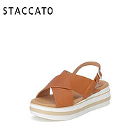 STACCATO 思加图 9SG05BL0 厚底松糕鞋
