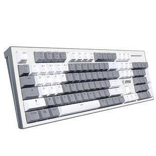 MSI 微星 GK50Z PIXEL 60度灰 机械键盘 青轴