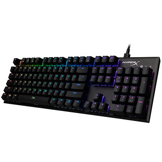 HYPERX Alloy FPS RGB 104键 有线机械键盘 黑色 凯华银轴 RGB