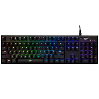 HYPERX Alloy FPS RGB 104键 有线机械键盘 黑色 凯华银轴 RGB