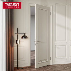 tata木门简欧卧室门室内门实木复合油漆定制木门jo011aj米白