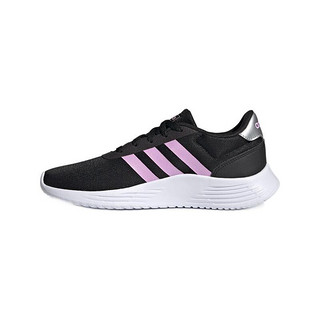 adidas 阿迪达斯 Lite Racer 2.0 女子跑鞋 FZ0383 黑/粉紫 37