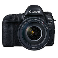 Canon 佳能 EOS 5D Mark IV 全画幅 数码单反相机 黑色 EF 24-105mm F4 IS II USM 变焦镜头 单镜头套机