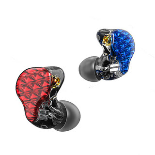 FiiO 飞傲 FA7 入耳式动铁有线耳机 左蓝右红 3.5mm
