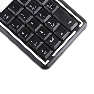 GESOBYTE 吉选 K100 19键 有线薄膜键盘 黑色 无光