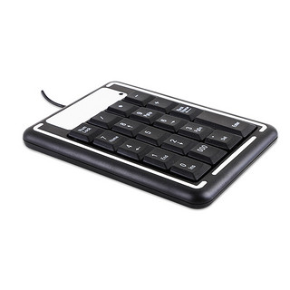 GESOBYTE 吉选 K100 19键 有线薄膜键盘 黑色 无光