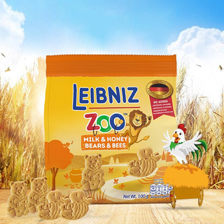 Bahlsen 百乐顺 莱布尼兹 Z00儿童动物饼干 100g