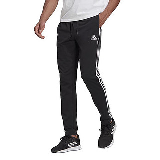 adidas 阿迪达斯 裤子男2021夏季新款运动裤针织休闲舒适百搭长裤 GK8995 L 黑色