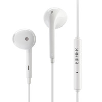 EDIFIER 漫步者 H180 Plus 半入耳式入耳式有线耳机 白色 3.5mm