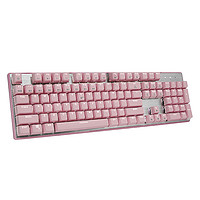 Hyeku 黑峡谷 GK706 104键 有线机械键盘 粉色 凯华MX青轴 单光