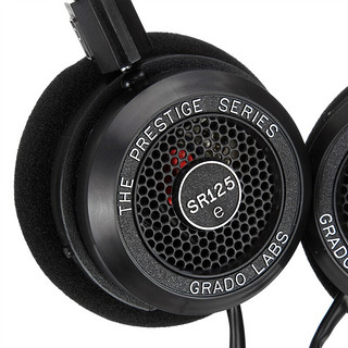 GRADO 歌德 SR125e 耳罩式头戴式动圈有线耳机 黑色 3.5mm