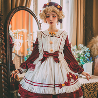 时之砂 Lolita洛丽塔 Pasta 女士长袖衬衣 WQCY01 酒红色 S