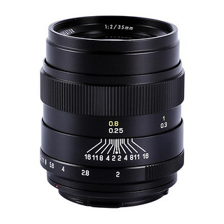 ZHONGYI OPTICAL 中一光学 35mm F2.0 广角定焦镜头 宾得PK卡口 黑色 55mm