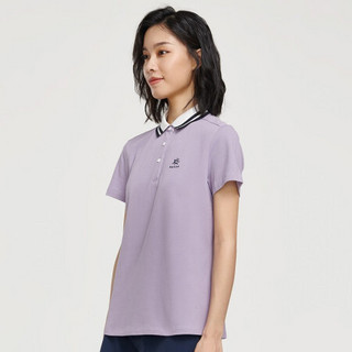 Kailas 凯乐石 户外运动 女款翻领短袖POLO KG2117609 香芋紫 L