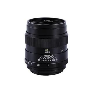 ZHONGYI OPTICAL 中一光学 35mm F2.0 广角定焦镜头 索尼A卡口 黑色 55mm