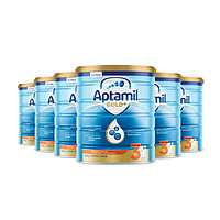 Aptamil 爱他美 金装系列 婴幼儿配方奶粉3段  900g*6罐