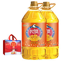 花旗 压榨一级 花生油 5L*2桶