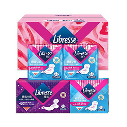 Libresse 薇尔 日夜组合卫生巾套装4包 尝新装（日用240*10p*2包+日用240*4p+超长夜用420*2p）