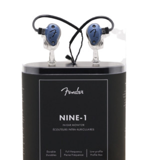 Fender 芬达 IEM NINE 1 入耳式颈挂式蓝牙耳机 蓝色
