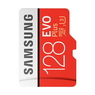 SAMSUNG 三星 EVO Plus系列 Micro-SD存储卡 128GB（UHS-I、U3）