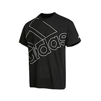adidas 阿迪达斯 U Favs Q1 T 中性运动T恤 GK9422 黑色 M