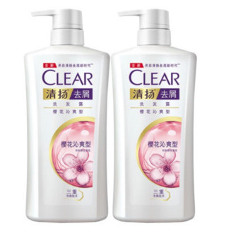 CLEAR 清扬 去屑洗发露 樱花沁爽型 500g*2