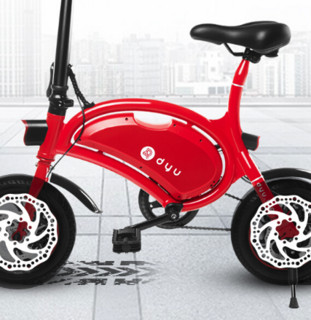 dyu 大鱼智行车 D2+ 电动自行车 TDT002Z 36V10.4Ah锂电池 红色 豪华版