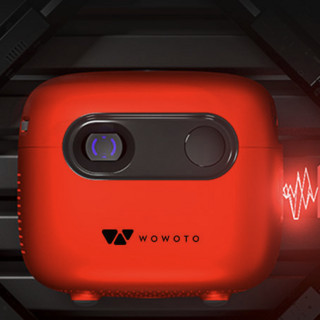 wowoto 窝窝头 Q6  插卡版 家用投影机 红色