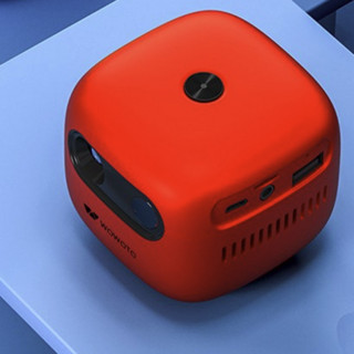 wowoto 窝窝头 Q6  插卡版 家用投影机 红色