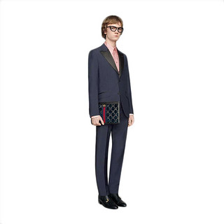 GUCCI 古驰 男士手拿信封包 575371 9JTST 4173 蓝色