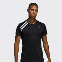 adidas 阿迪达斯 Own The Run Tee 男子运动T恤 ED9294 黑色/白 XS