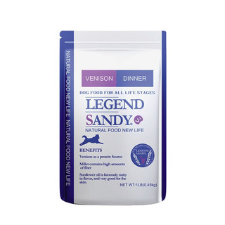 LEGEND SANDY 蓝氏 经典系列 鹿肉小米全犬全阶段狗粮 450g