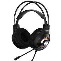 iNSIST 影级 G04 耳罩式头戴式降噪有线耳机 有线充电 黑色 USB口