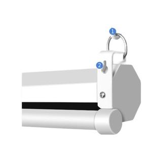 JJZER 竹者 72英寸16:9灰玻纤遥控升降幕布 右出电源