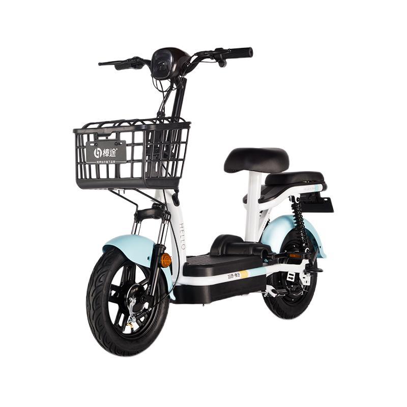 哈啰 小旋风 电动自行车 tdt-156z 48v12ah铅酸电池 源彩天蓝 电池可