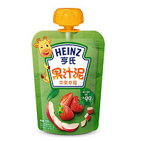 Heinz 亨氏 乐维滋系列 果泥 3段 苹果草莓味 120g