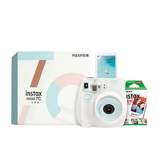 FUJIFILM 富士 INSTAX mini 7C 拍立得 (86x54mm) 水蓝色 精美礼盒