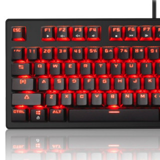 MageGee MK1 87键 有线机械键盘 黑色 国产红轴 单光