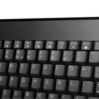 Perixx 佩锐 PB706 87键 2.4G无线薄膜键盘 黑色 无光