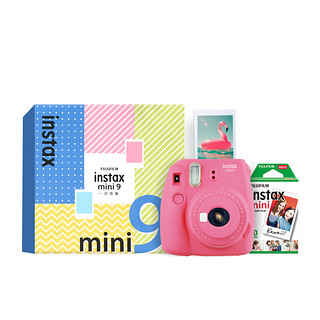 FUJIFILM 富士 INSTAX mini9 拍立得 (86x54mm) 火烈鸟粉 精美礼盒